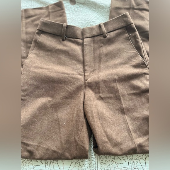 Uniqlo Brown Wool-blend Trousers - Picture 2 of 11